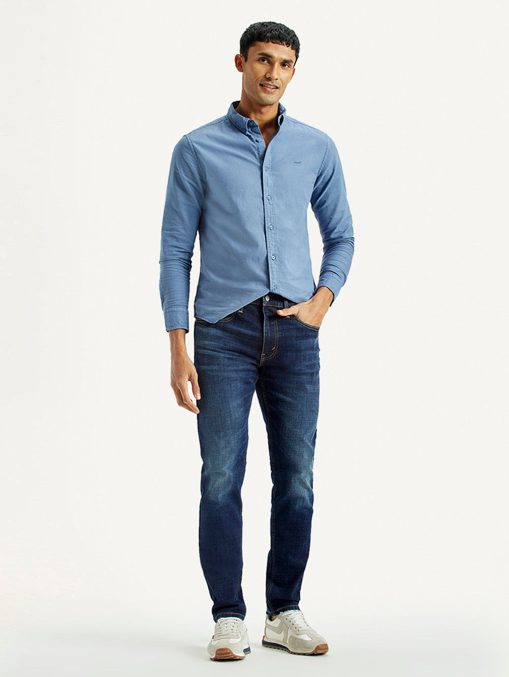 Men's 512 Dark Indigo Slim Tapered Fit Mid Rise Jeans