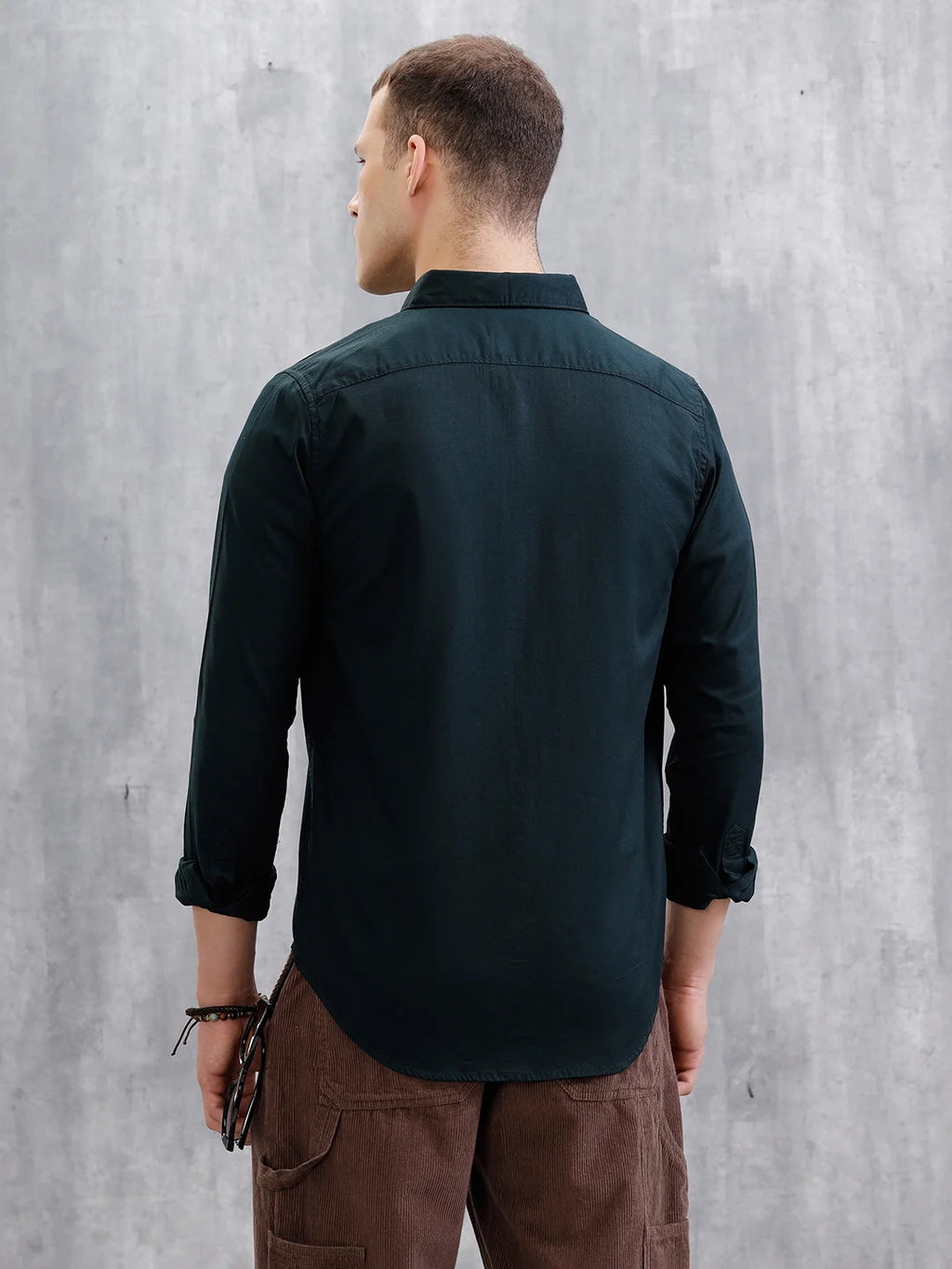 Double Pocket Regular Fit Shirt | Dark Blue