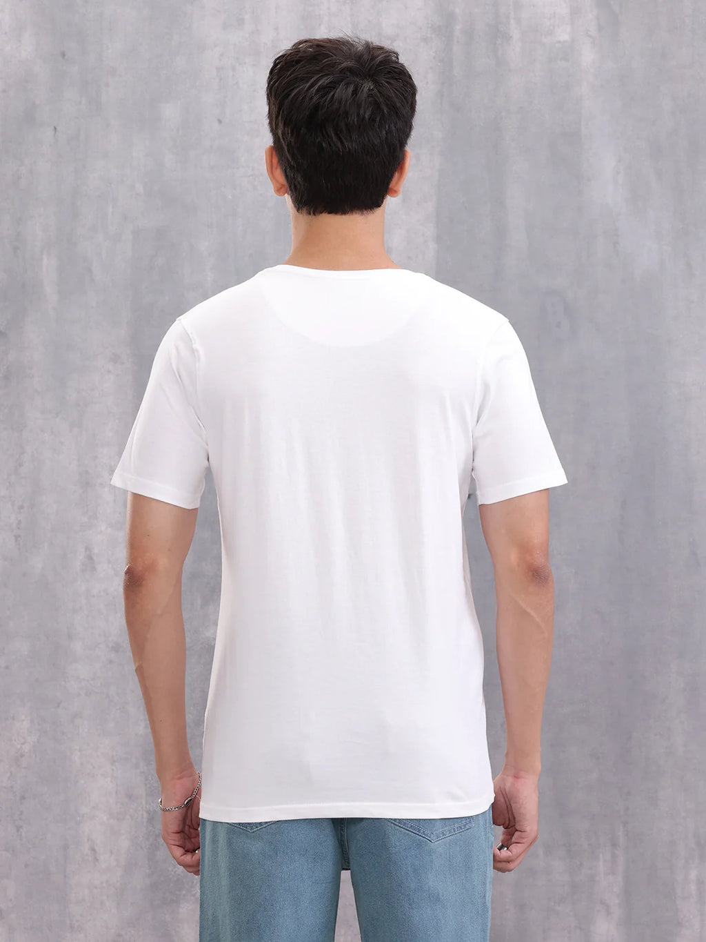 Solid Slim Fit T-Shirt | White