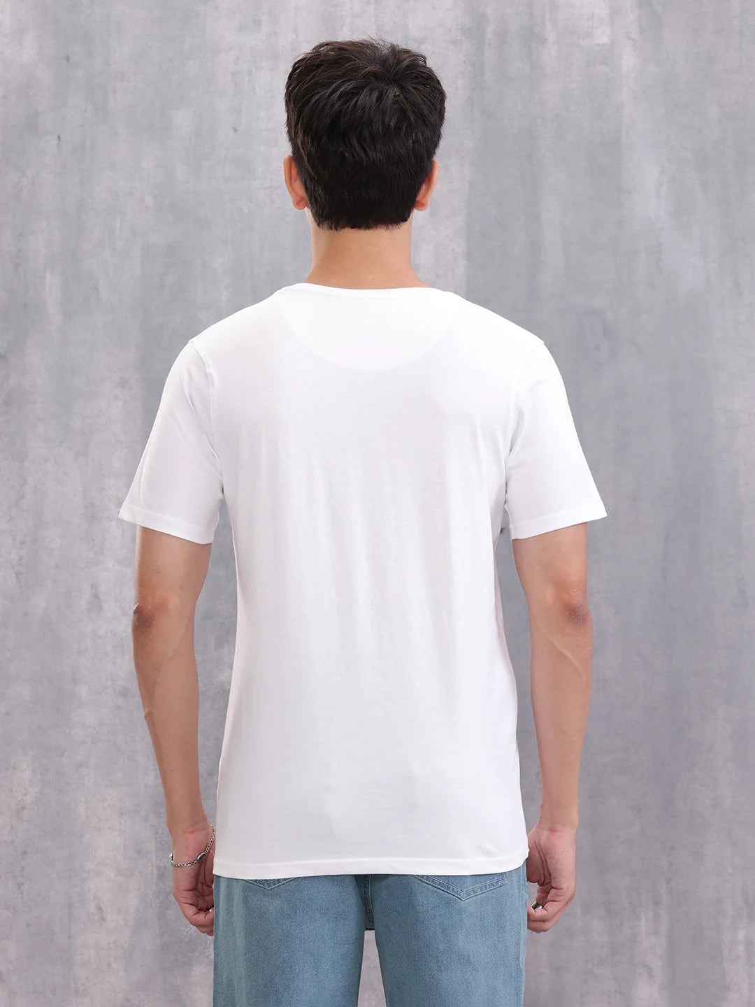 Solid Slim Fit T-Shirt | White