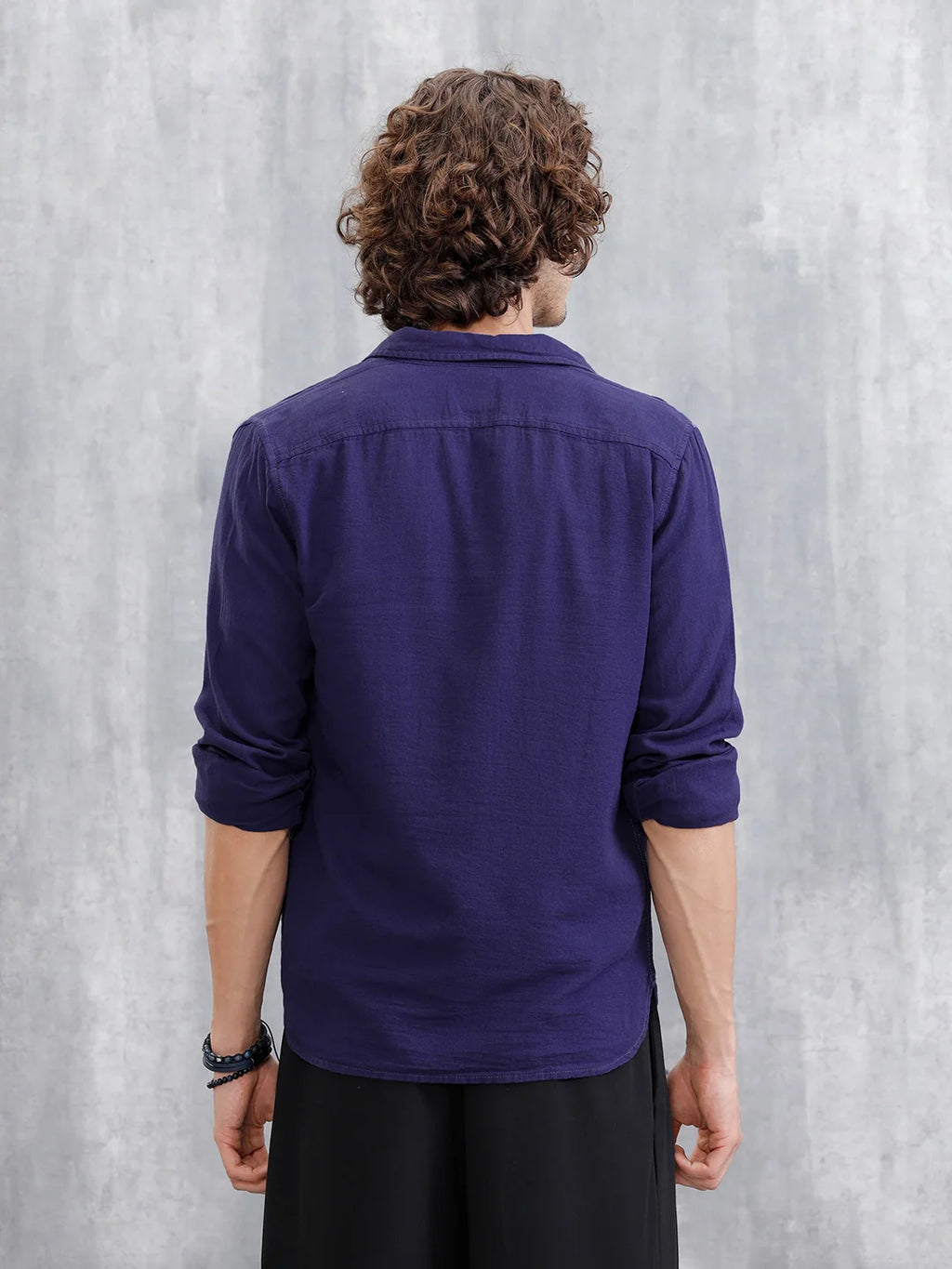 Solid Regular Fit Shirt | Navy Blue