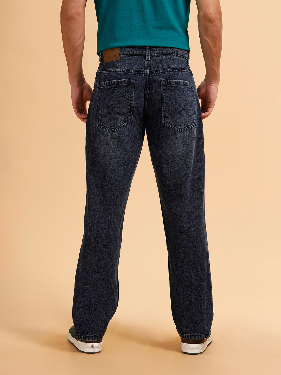 Solid Light Fade Anti Fit Jeans | Dark Blue