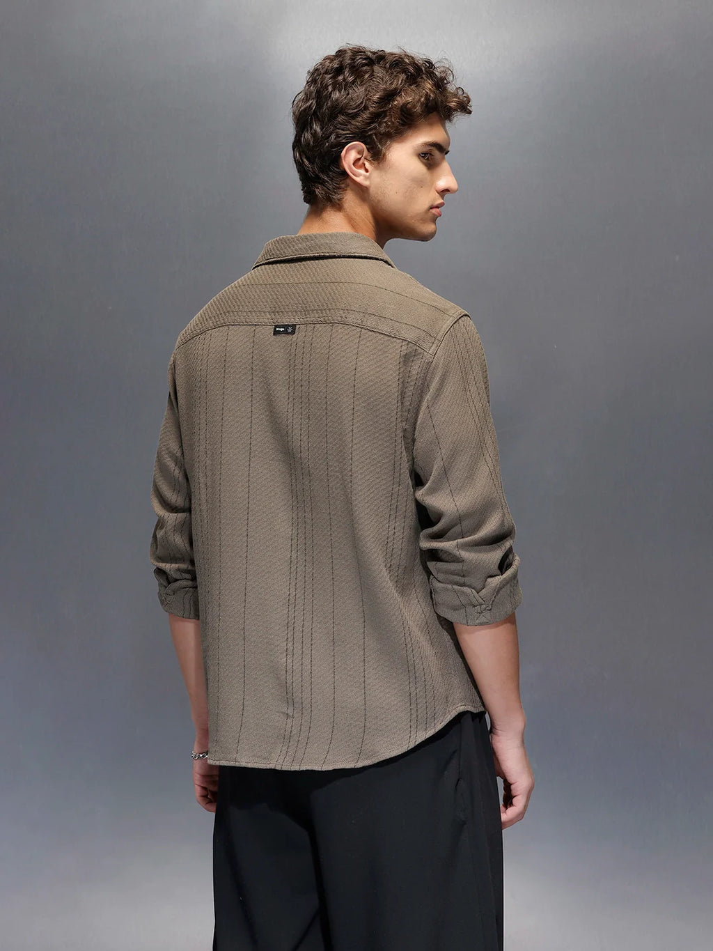 Men's Comfort Fit Casual Shirt  |  Grey