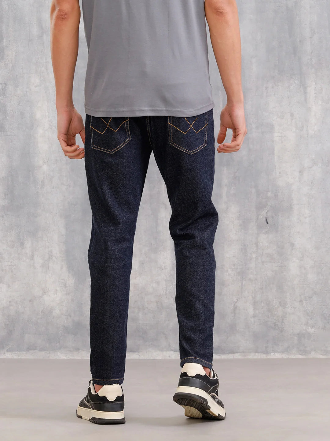 Blue Rinse Wash Skinny Crop Jeans I Blue