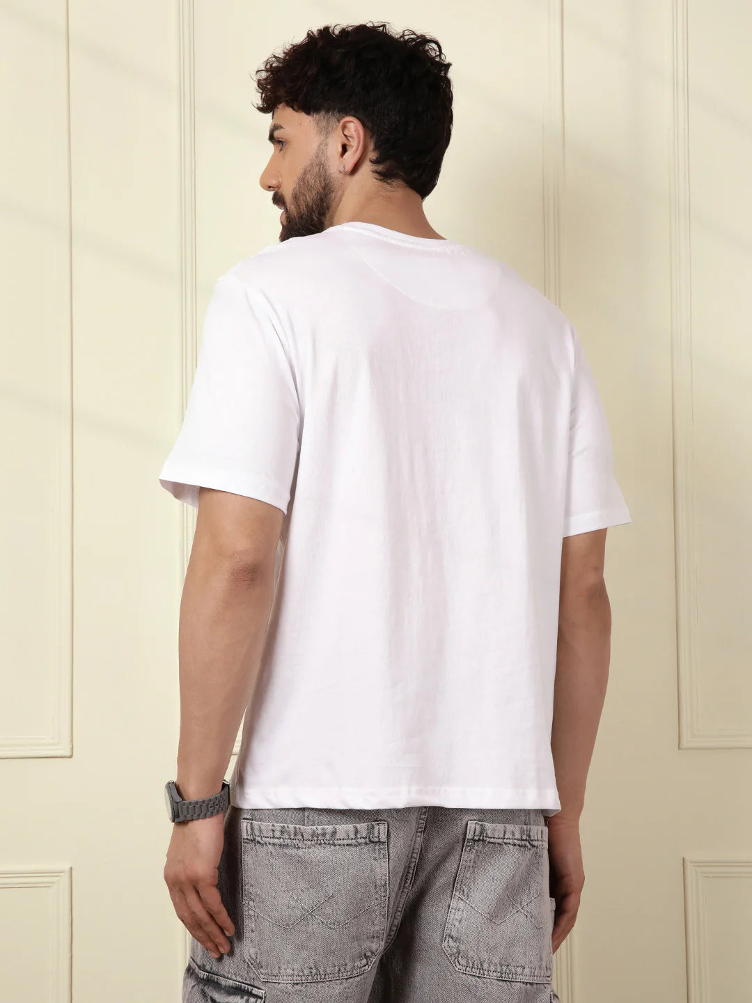 Printed White Naruto T-Shirt