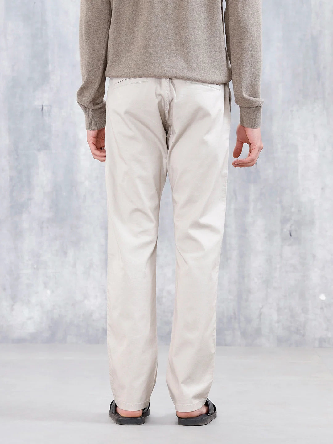 Men's Straight Fit Woven Jogger | Beige