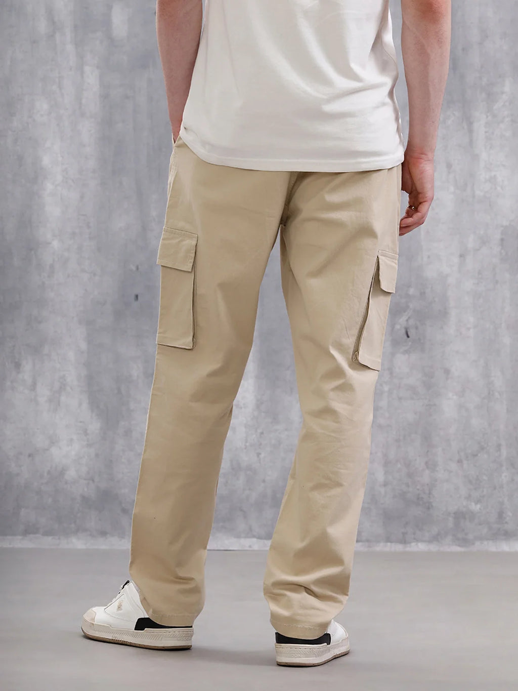 Solid Straight Fit Jeans | Off White