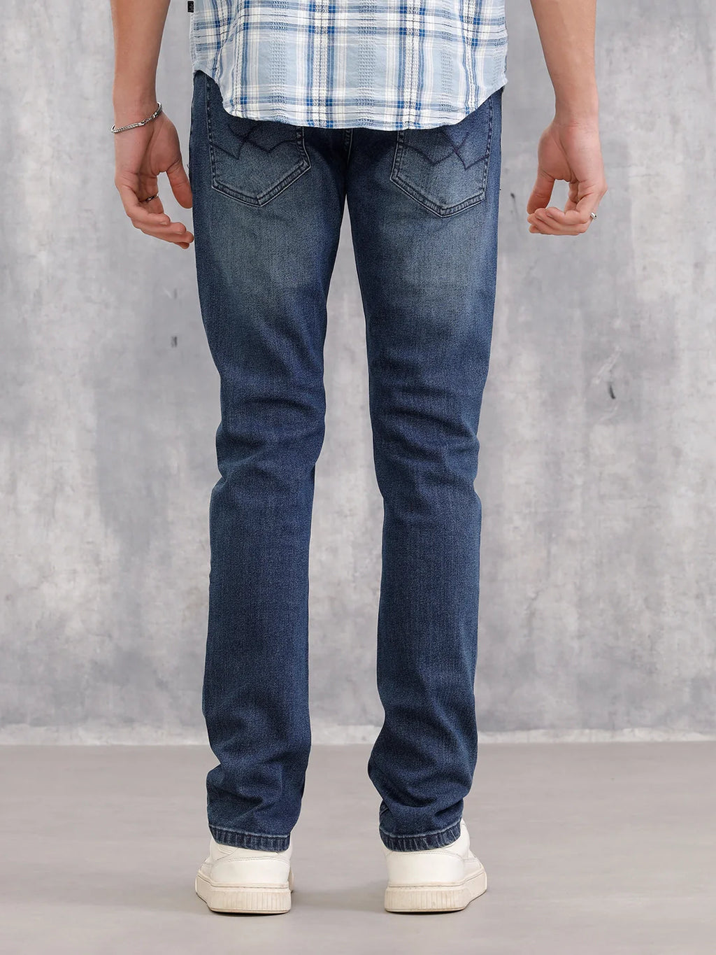 Low Fade Slim Fit Jeans | Blue