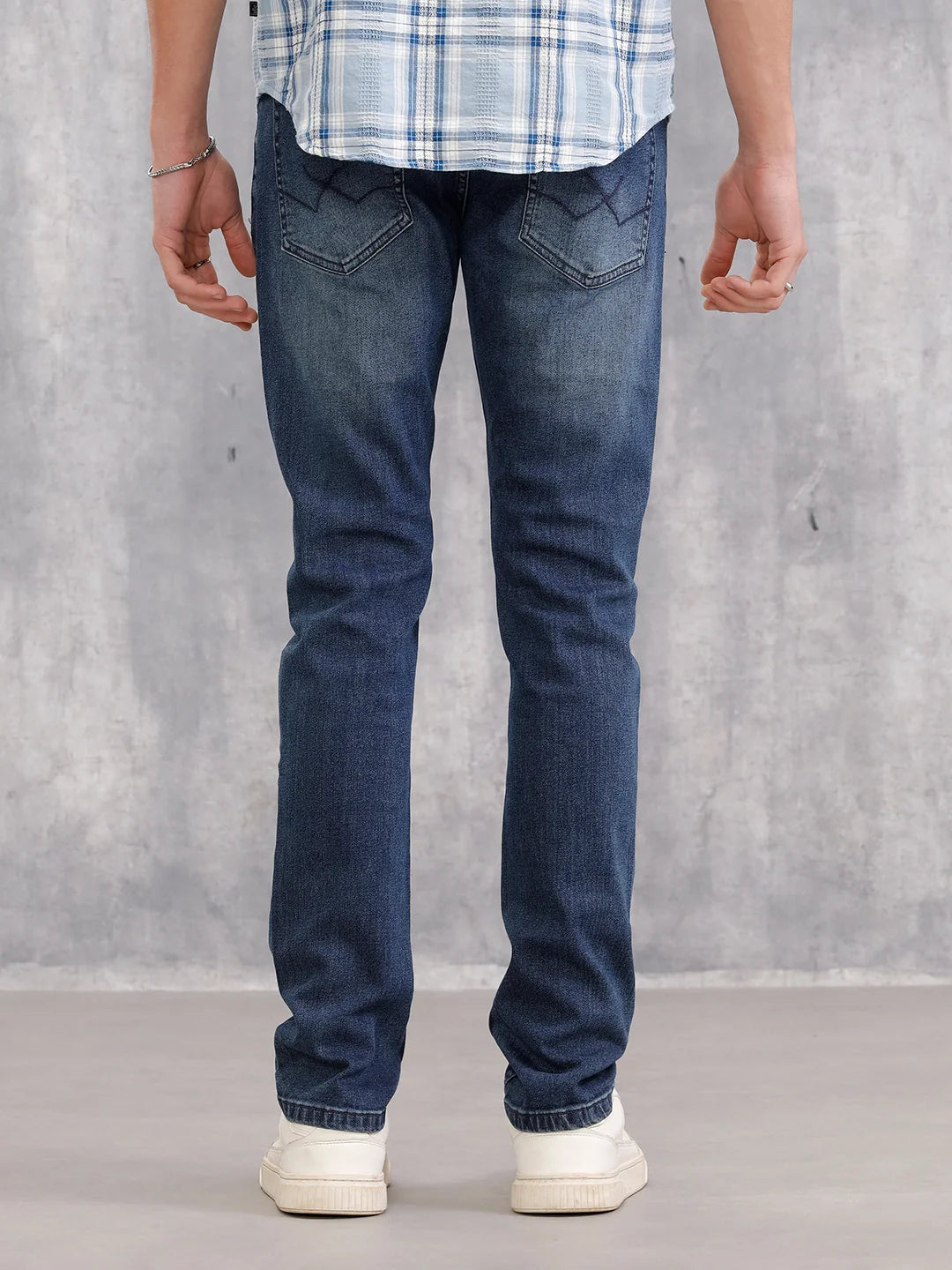 Low Fade Slim Fit Jeans | Blue