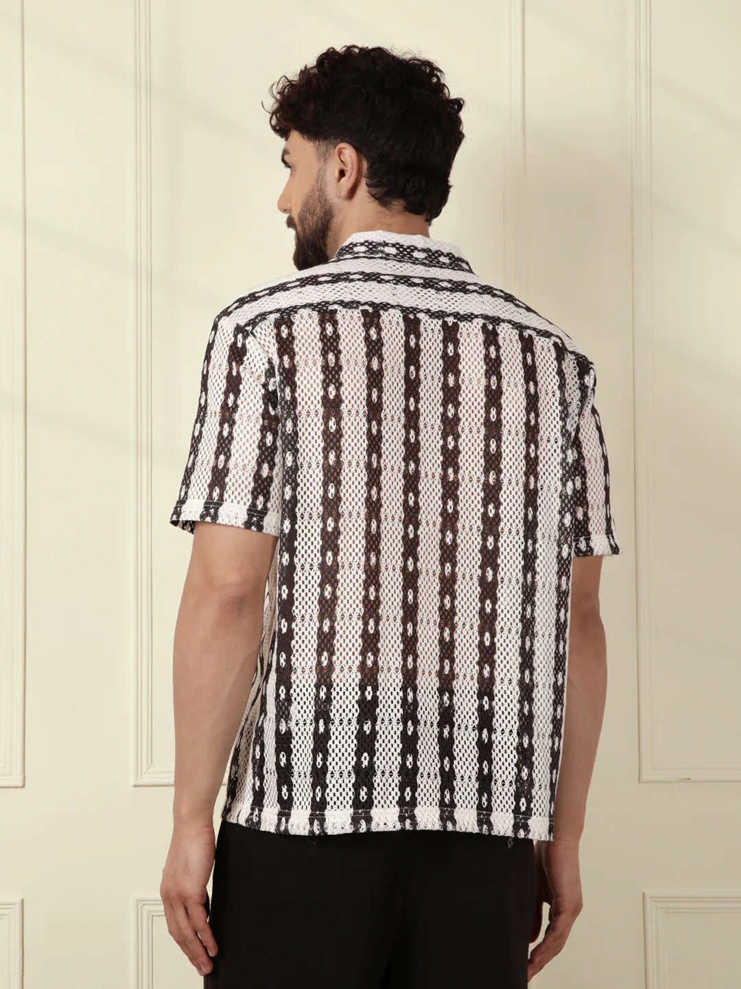 Textured Popover Shirt | Off White