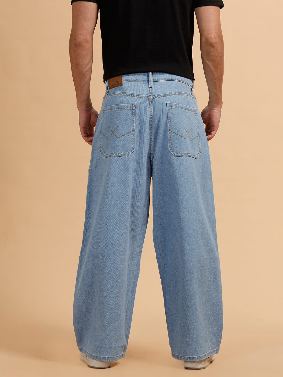 Casual Baggy Fit Jeans | Light Blue