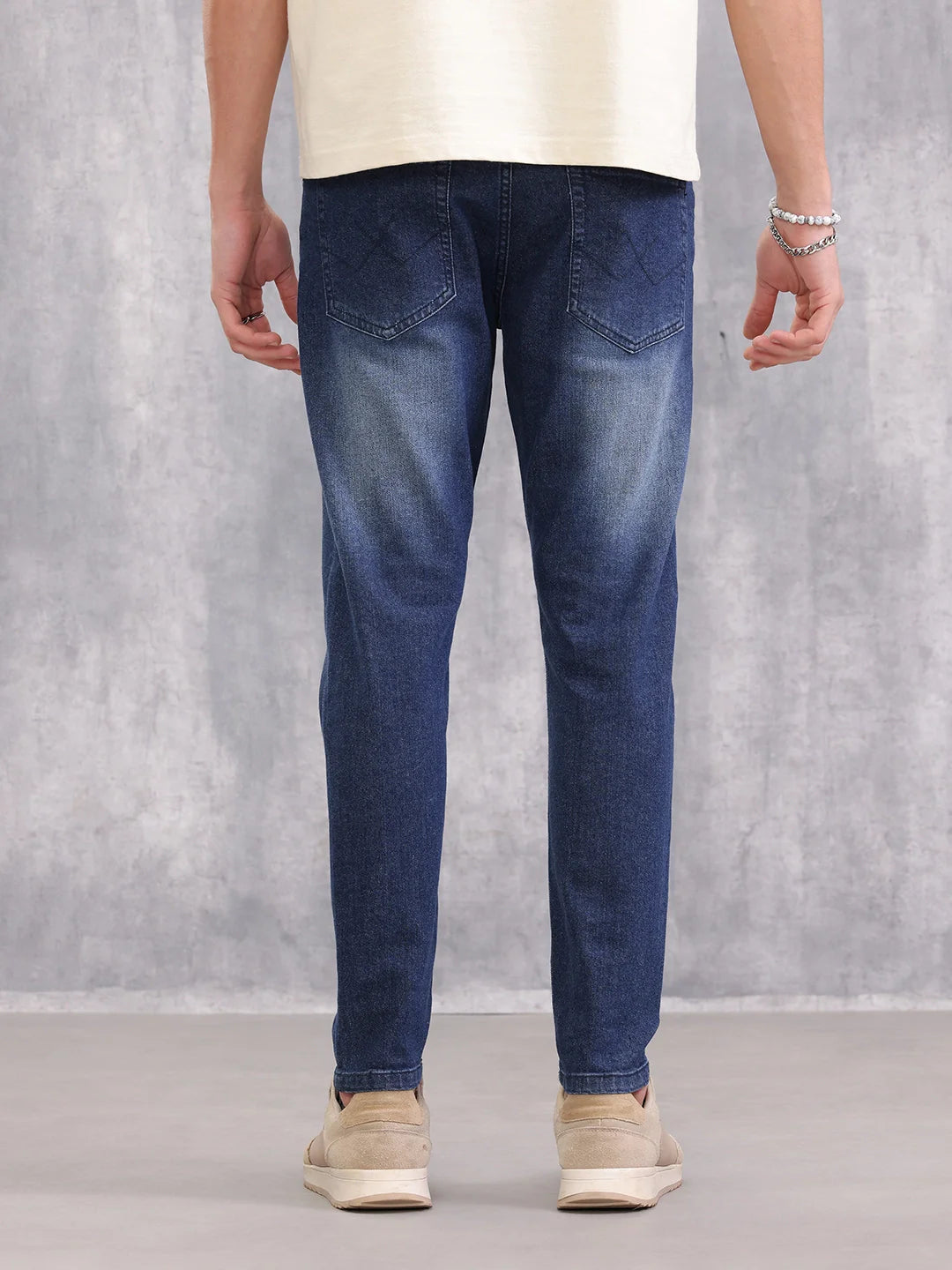 Low Fade Skinny Crop Jeans | Blue