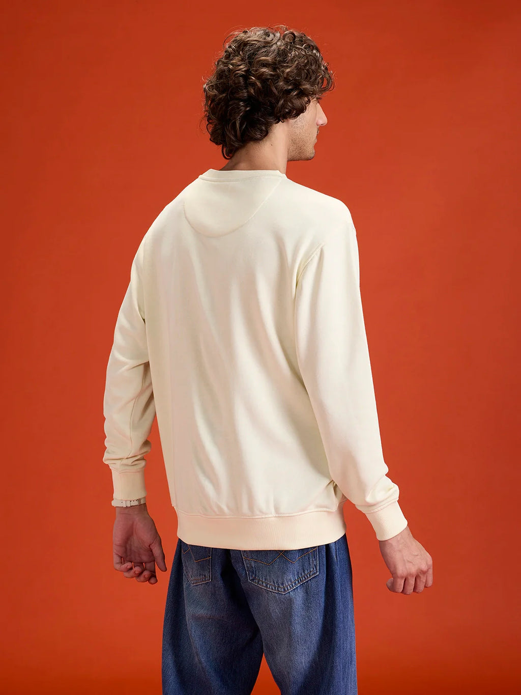 Looper Terry Comfort Fit T-Shirt With V-Insert Neck & Logo Branding | Yellow