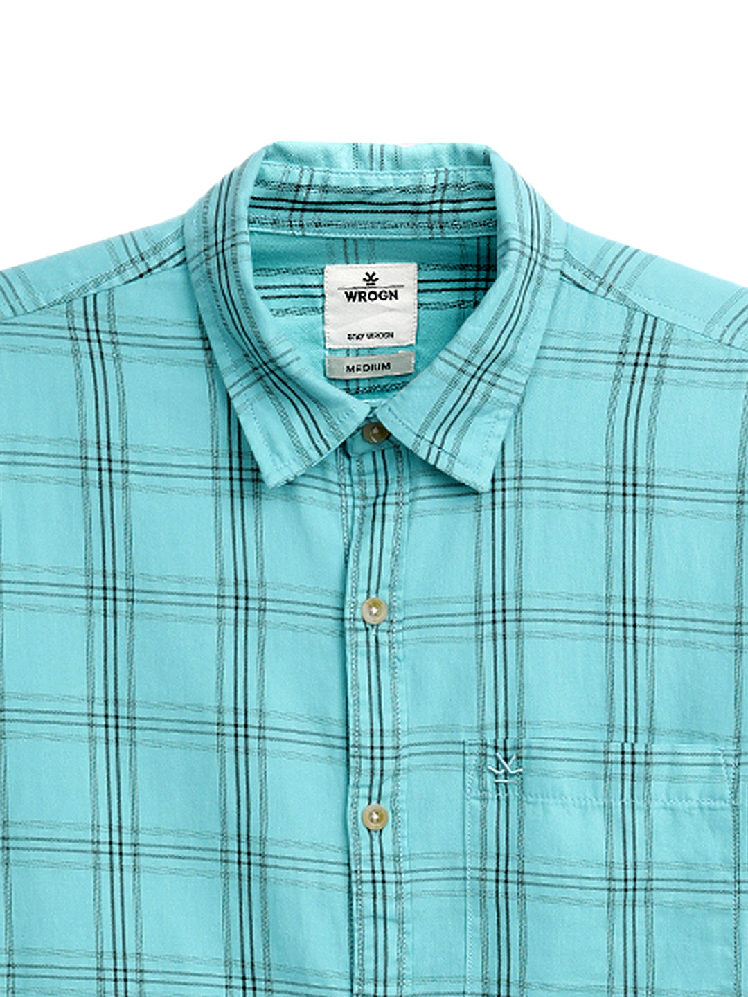 Blue Delight Casual Checked Shirt