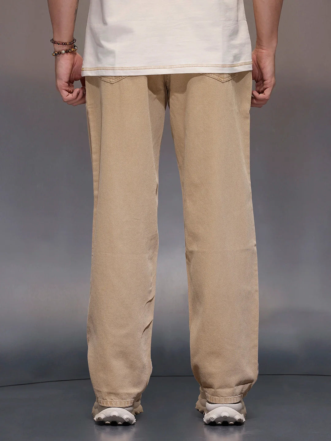 Men'sloose fit jeans | Khaki