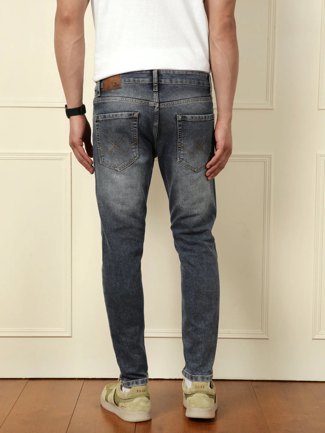 Heavy Fade Skinny Fit Jeans | Blue