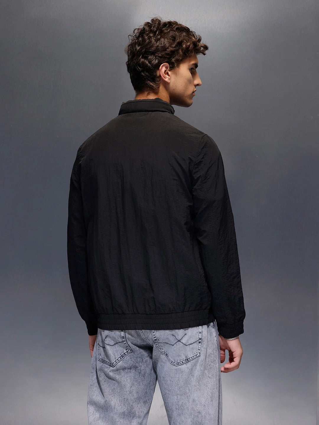 HighNeck Utility Jacket  |  Black