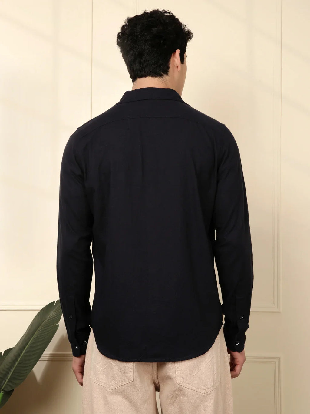 Prime Navy Blue Cotton Shirt