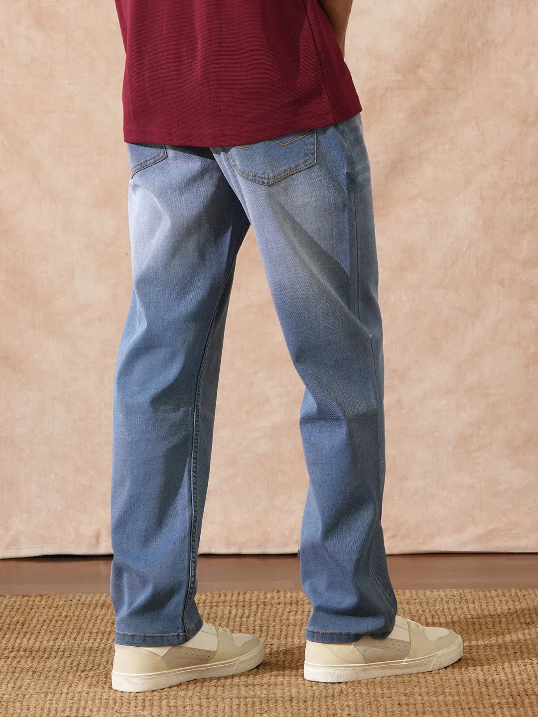 Vintage Washed Anti Fit Jeans | Blue