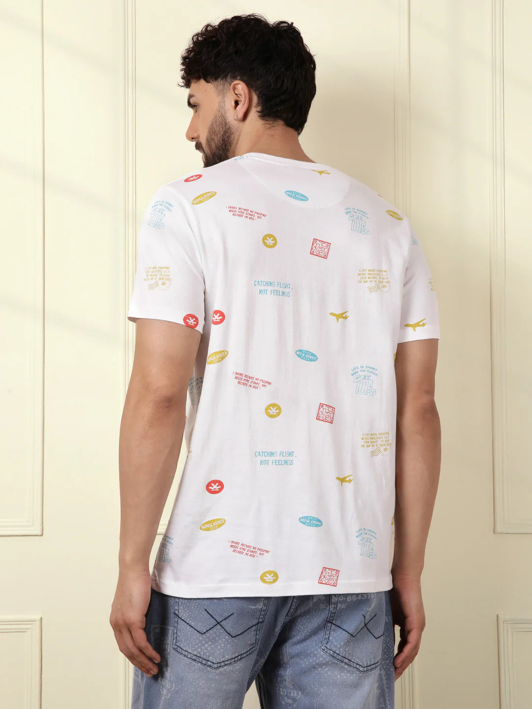 Travel Tags AOP T-Shirt