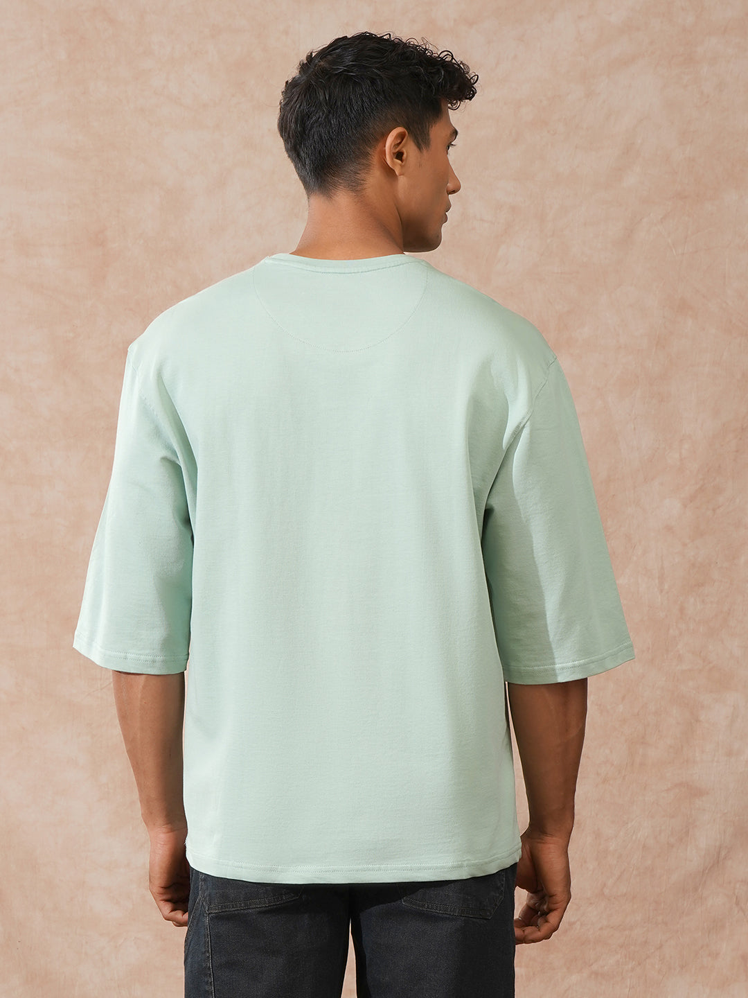 Solid 3/4th Sleeve T-Shirt | Green