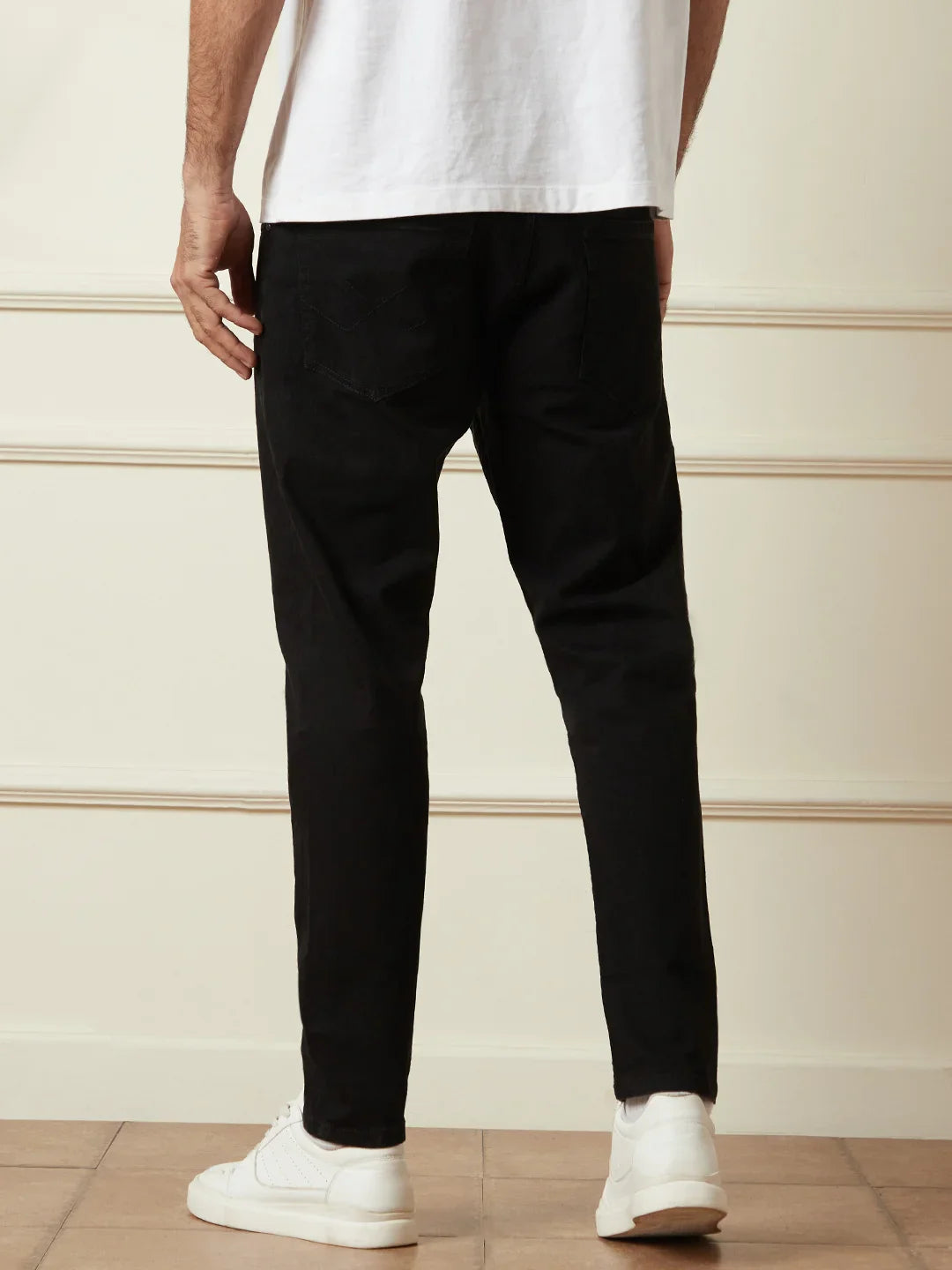 Casual Skinny Crop Jeans | Black