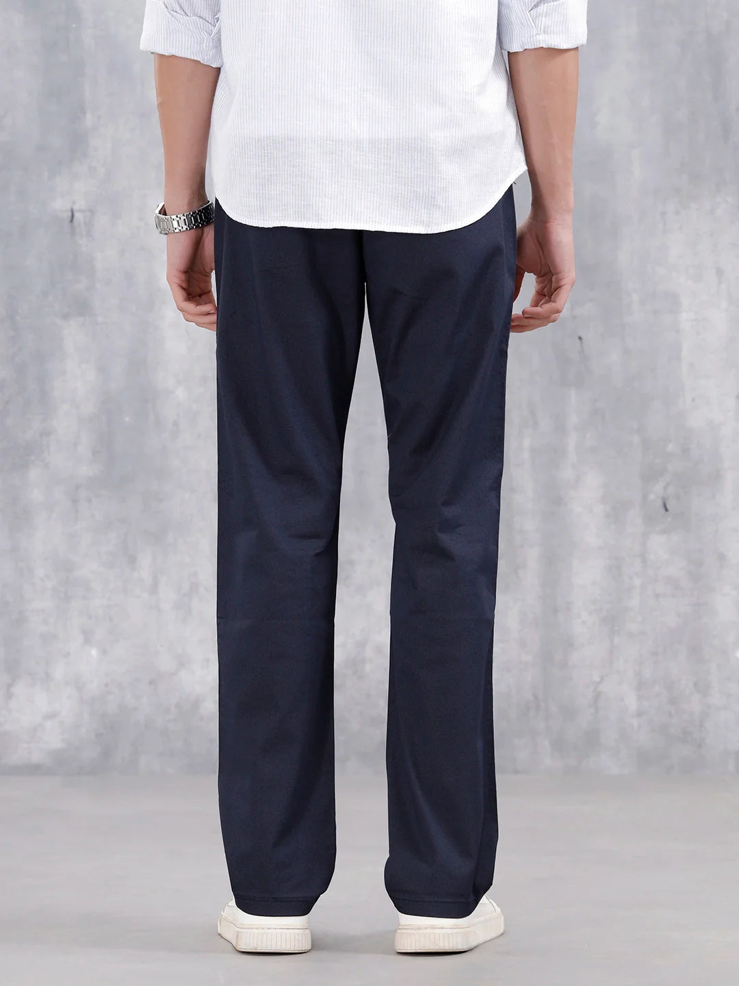 Men's Casual Straight Fit Jogger | Navy Blue