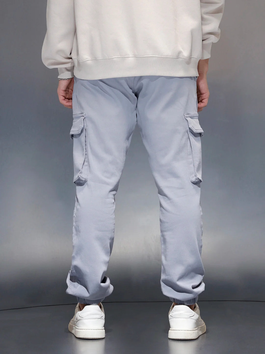 Men's Straight fit jogger with utility pocket  | Blue