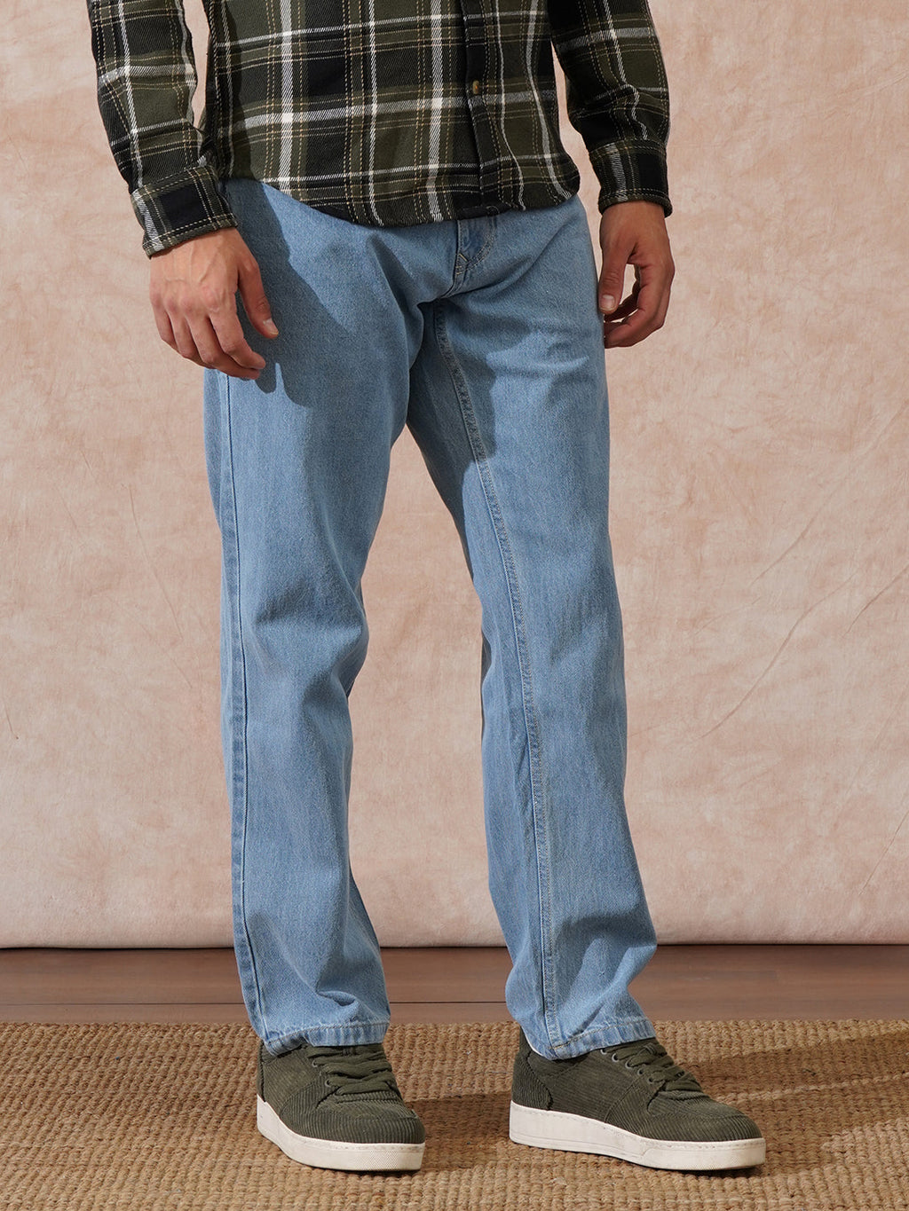 Solid Anti Fit Jeans | Grey