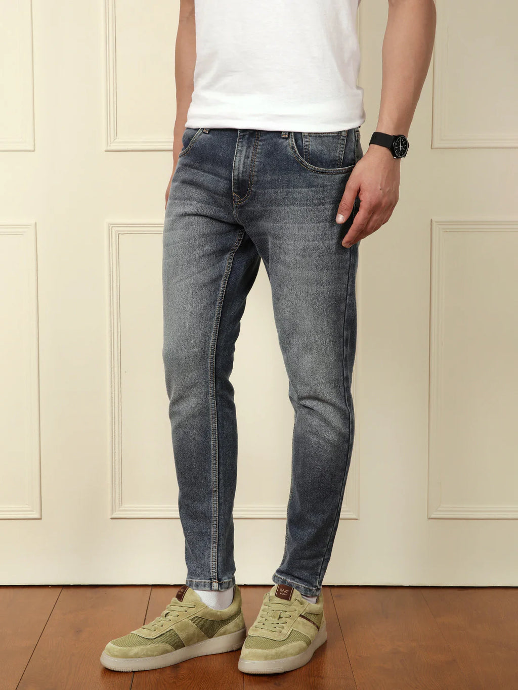 Heavy Fade Skinny Fit Jeans | Blue