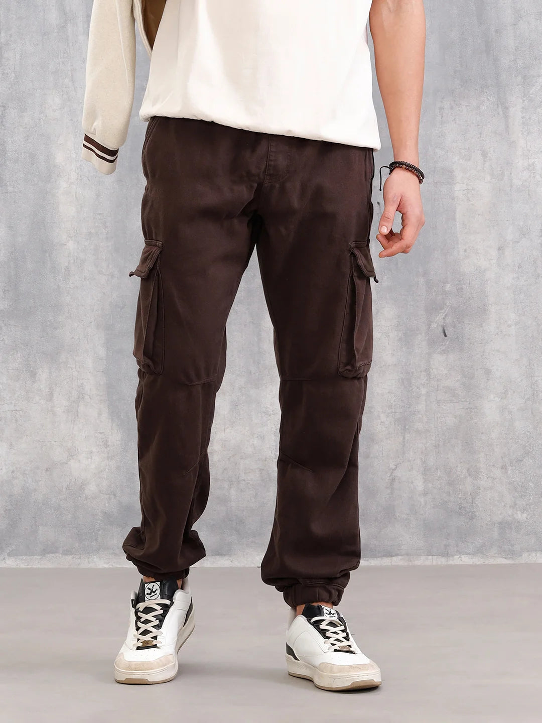Straight Fit Cargo Jogger I Dk Brown