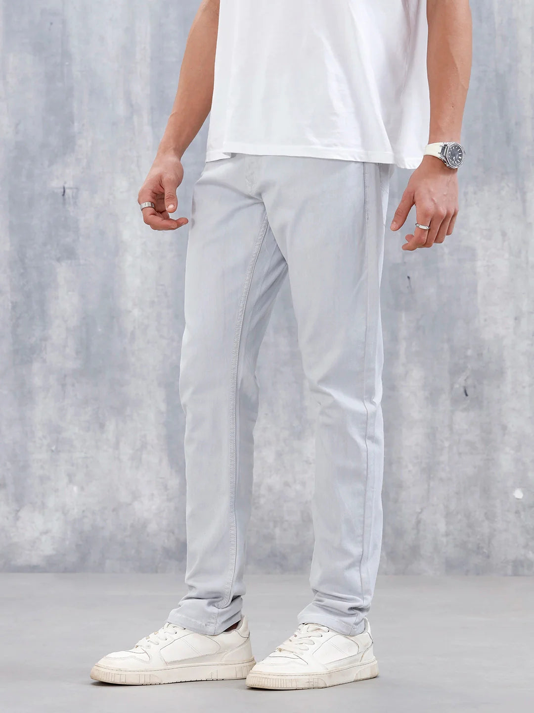 Men's Casual Slim Fit Jeans | Grey