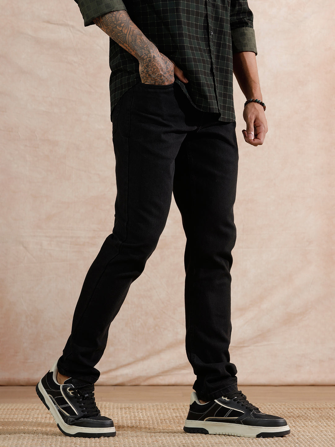 Casual Slim Fit Jeans | Black