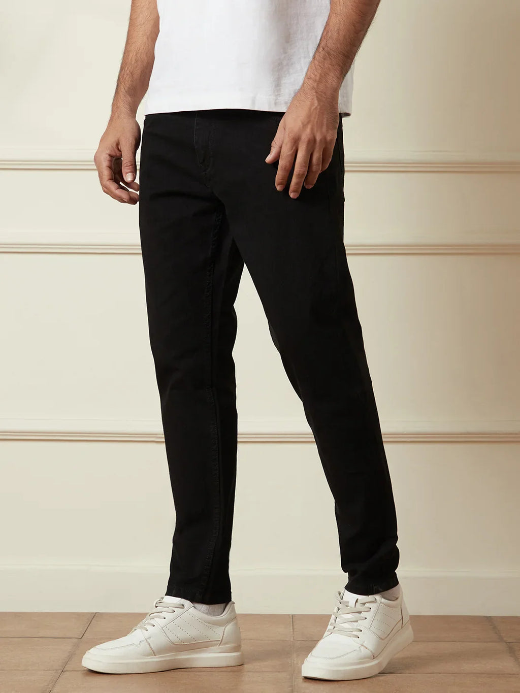 Casual Skinny Crop Jeans | Black