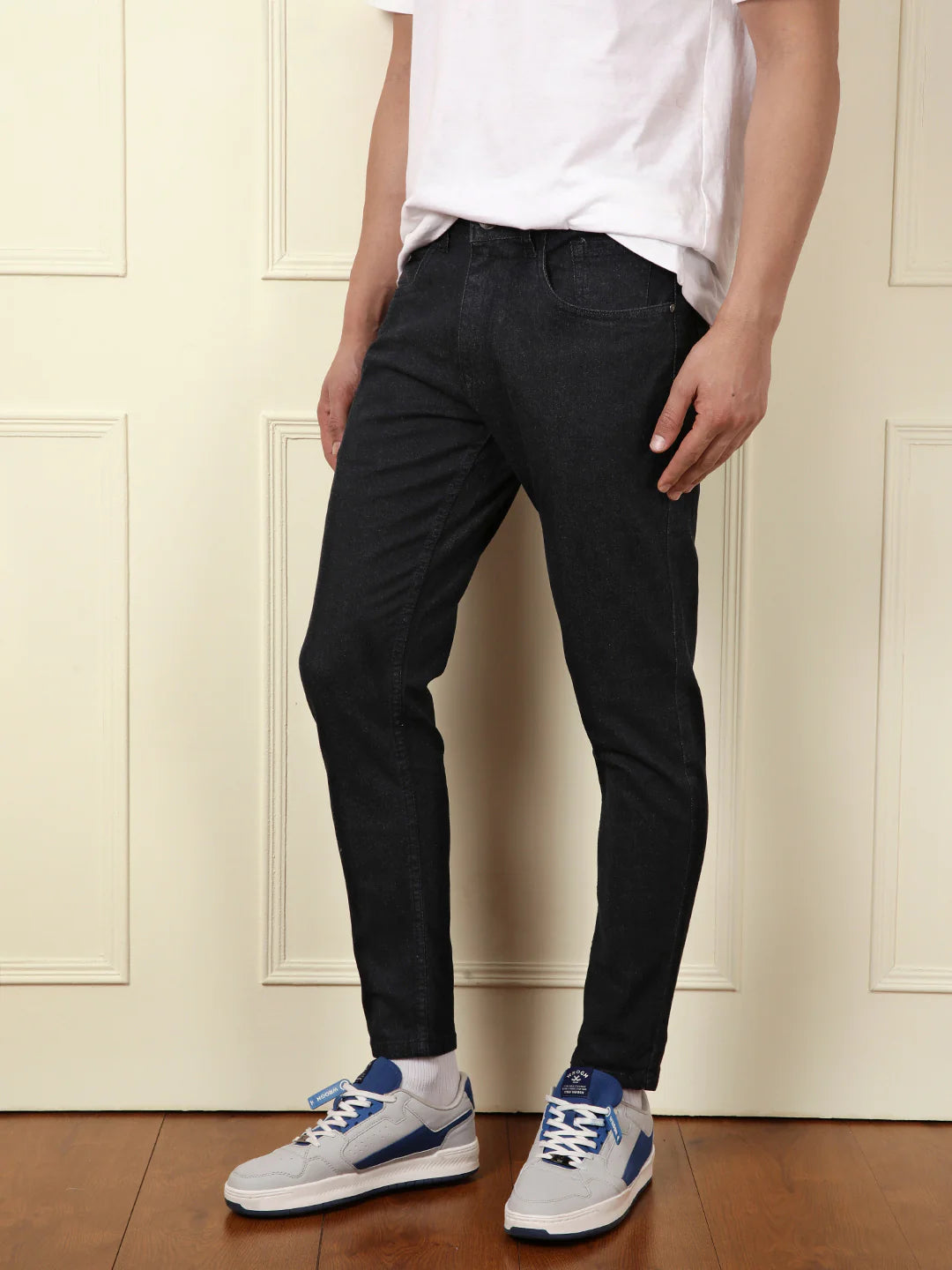 Casual Skinny Crop Jeans | Black