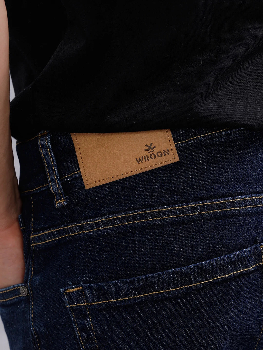 Light Fade Slim Fit Jeans | Dark Blue