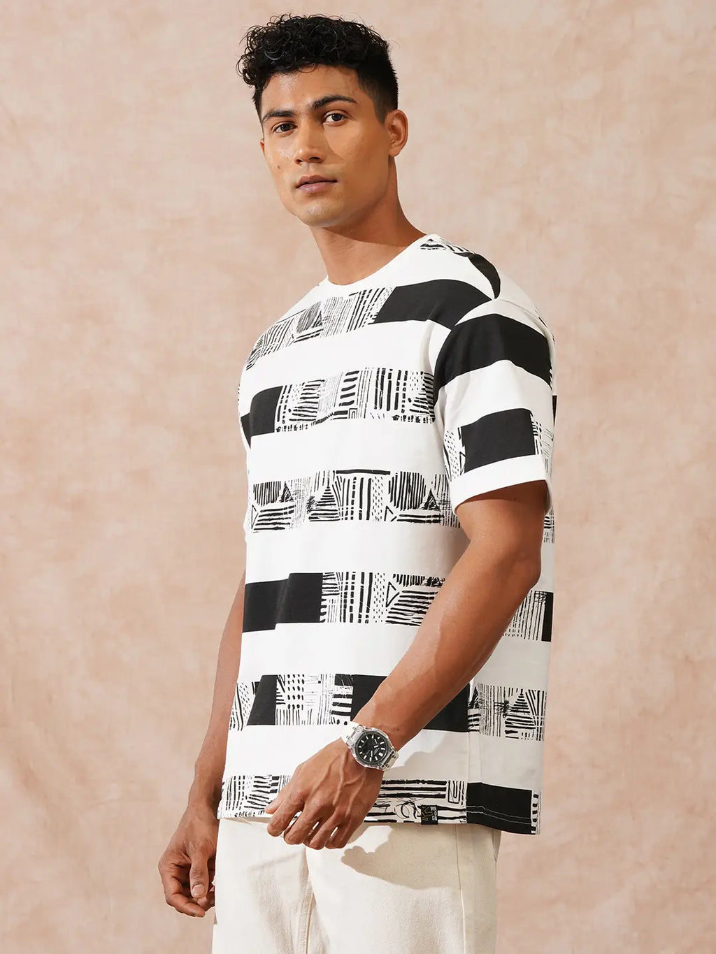 Heavy GSM Printed T-Shirt | Off White
