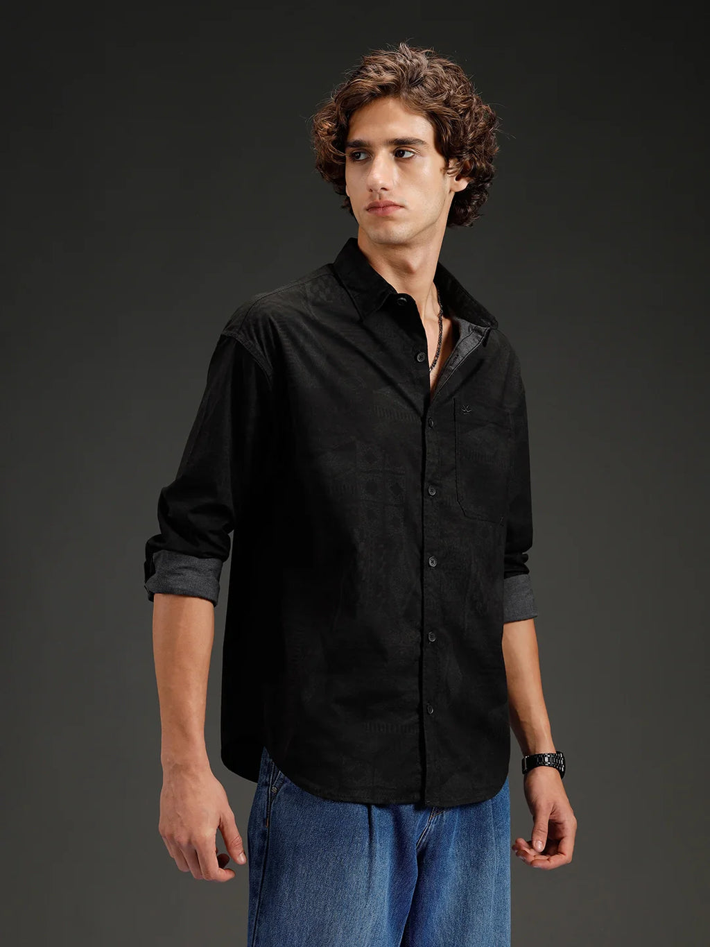 Men's casual oversized fit shirt | Grey