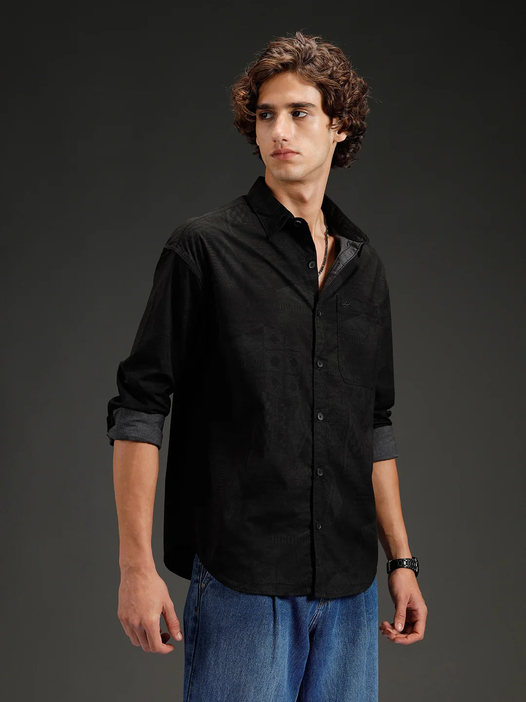 Men's casual oversized fit shirt | Grey