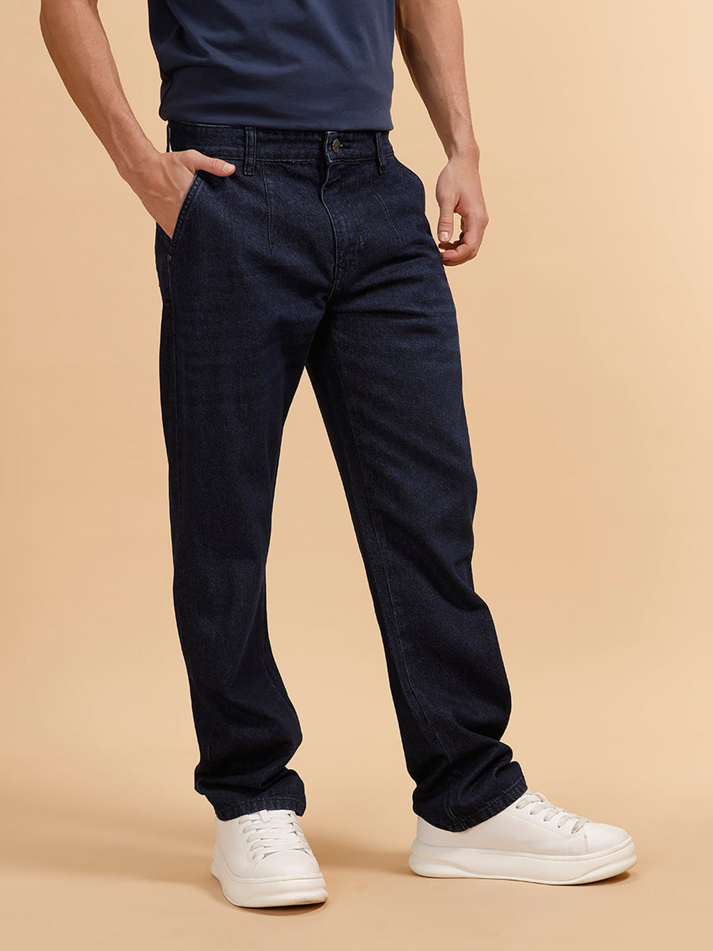 Light Fade Anti Fit Jeans | Dark Blue