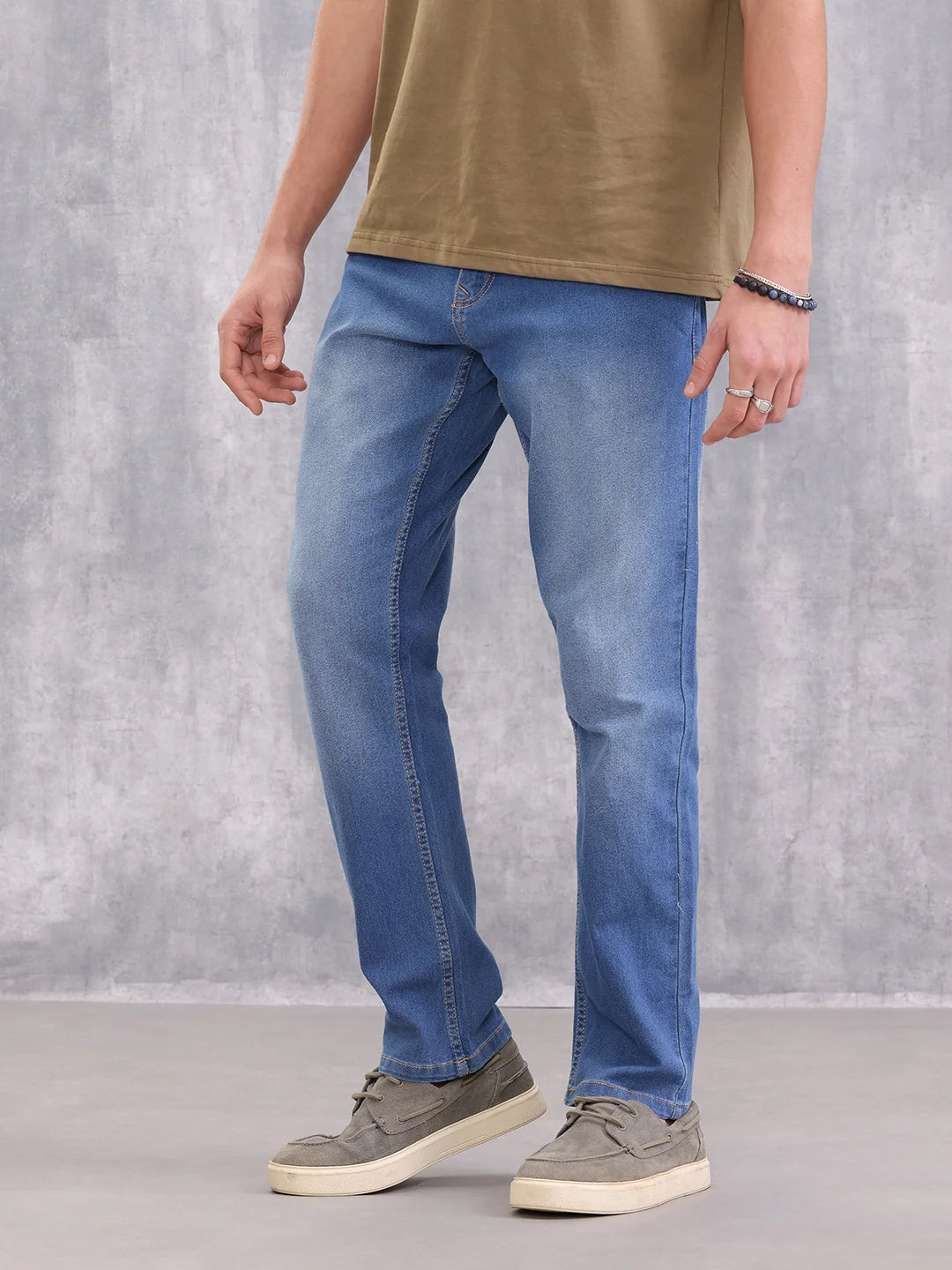 Low Fade Denim Jeans | Blue