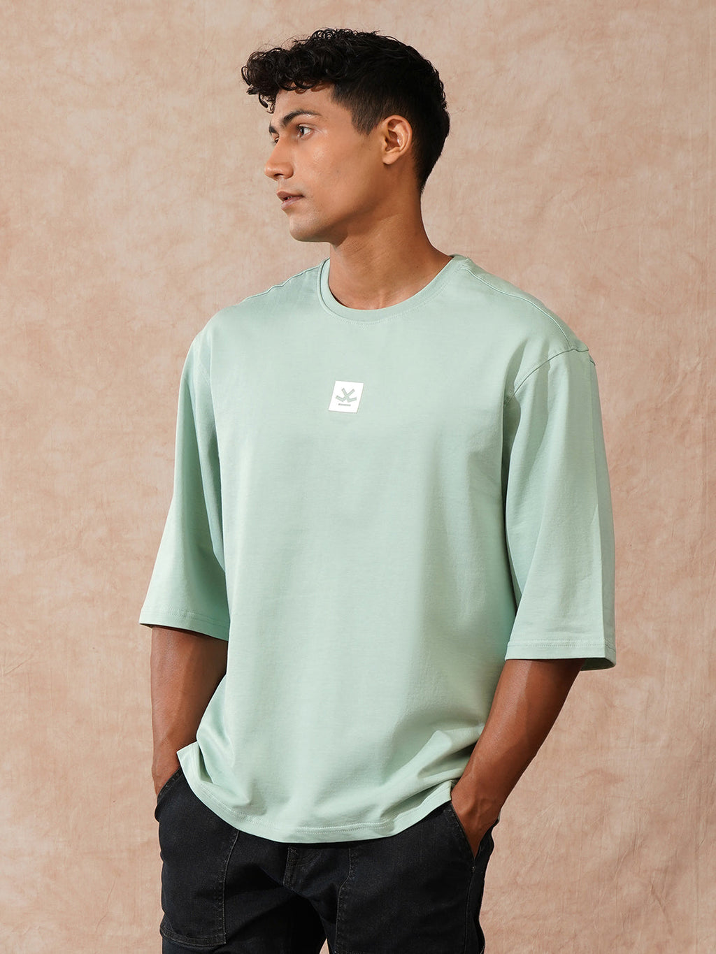 Solid 3/4th Sleeve T-Shirt | Green