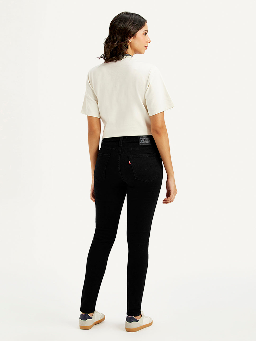Women's 721 Black Skinny Fit High Rise Jeans