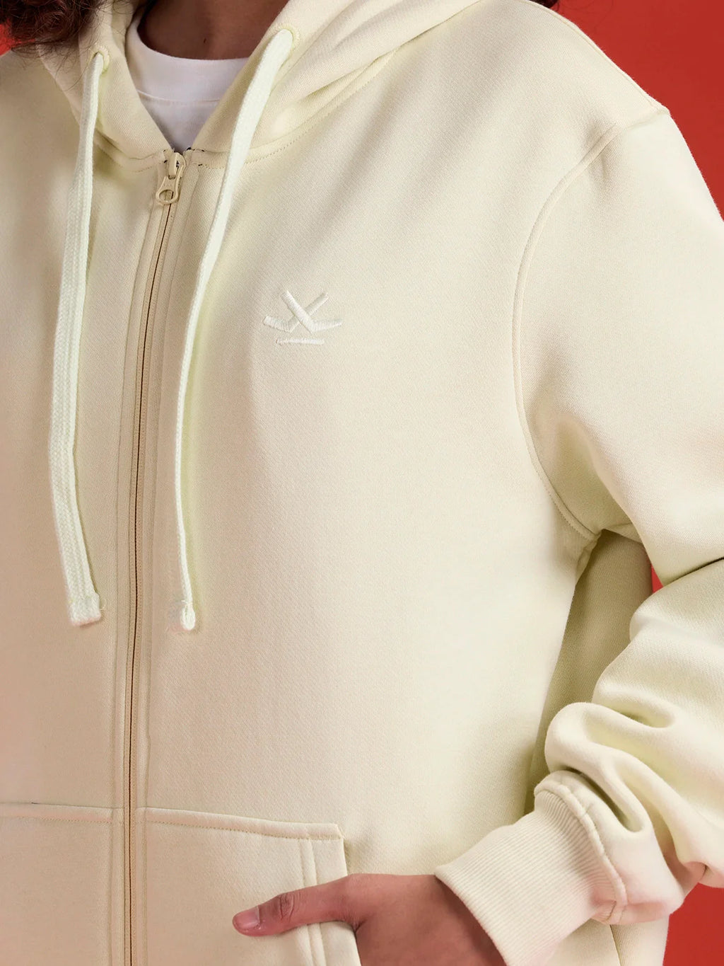 Men’s Solid Zip-Up Hoodie Sweatshirt | Aloe Wash