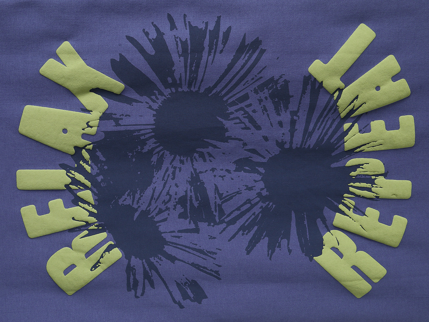 Puff Print Oversized T-Shirt | Dark Blue