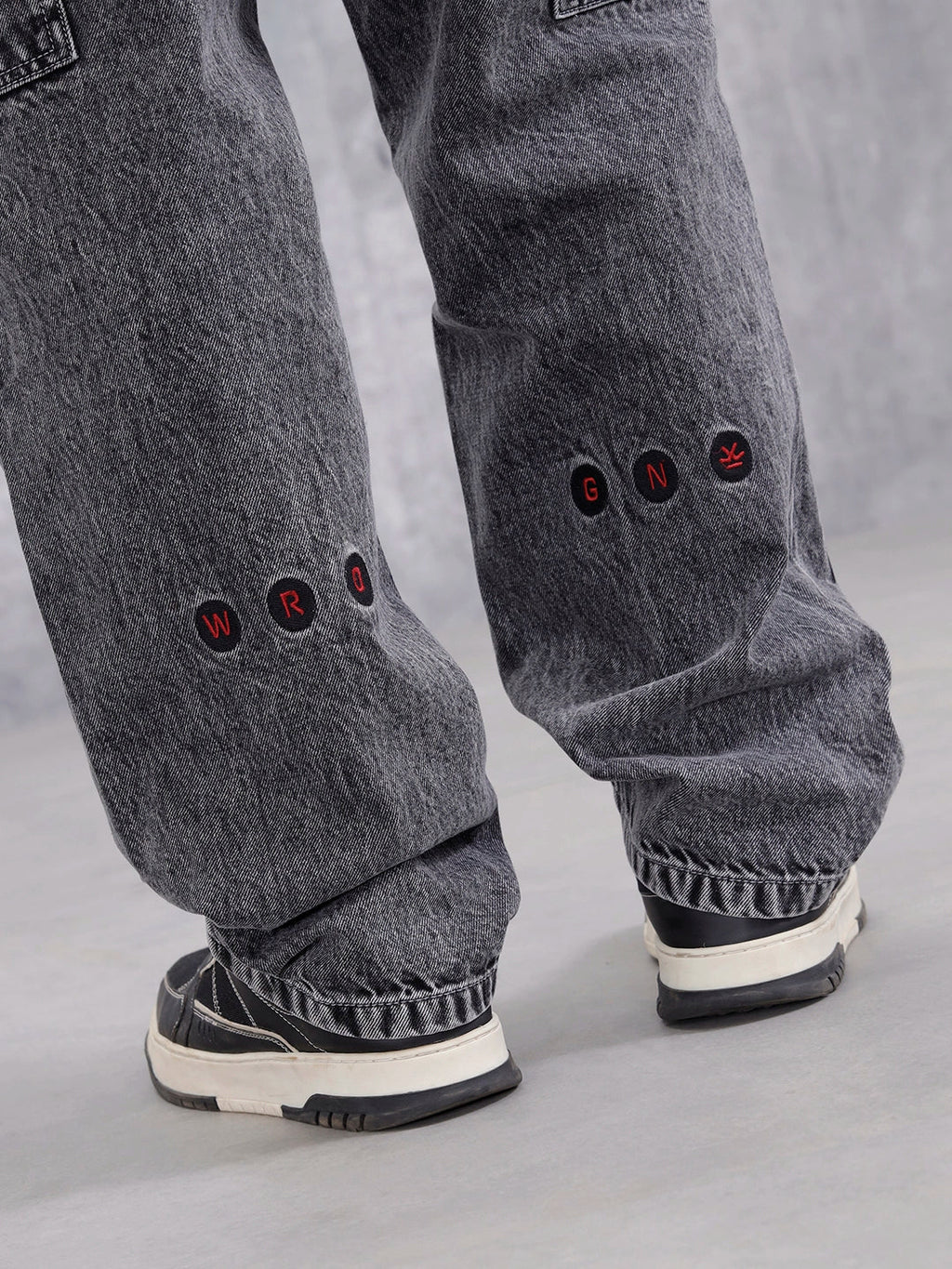 Men's Loose Fit Carpenter Cargo Jeans | Grey
