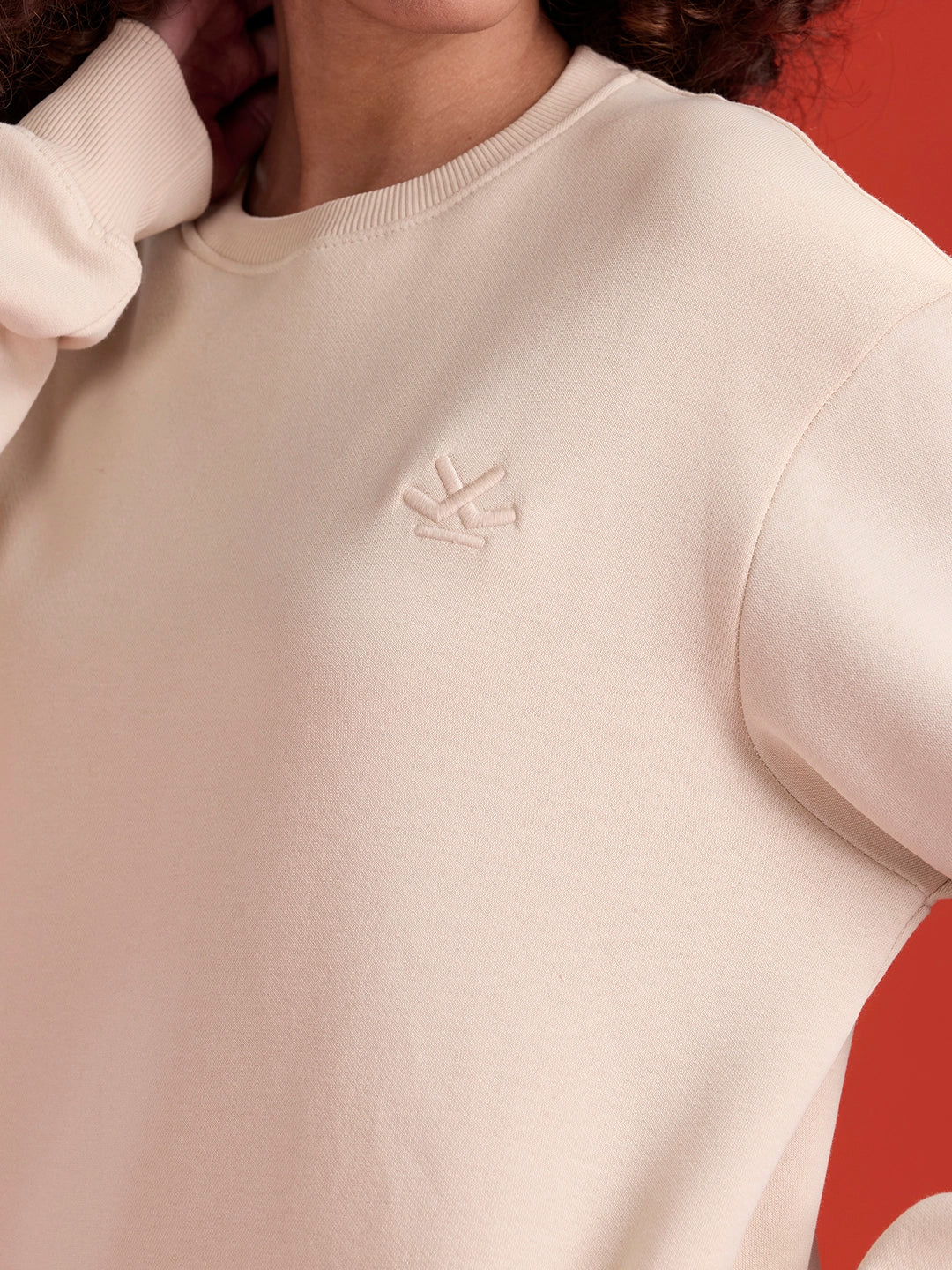 men's casual comfort fit sweatshirt | Beige