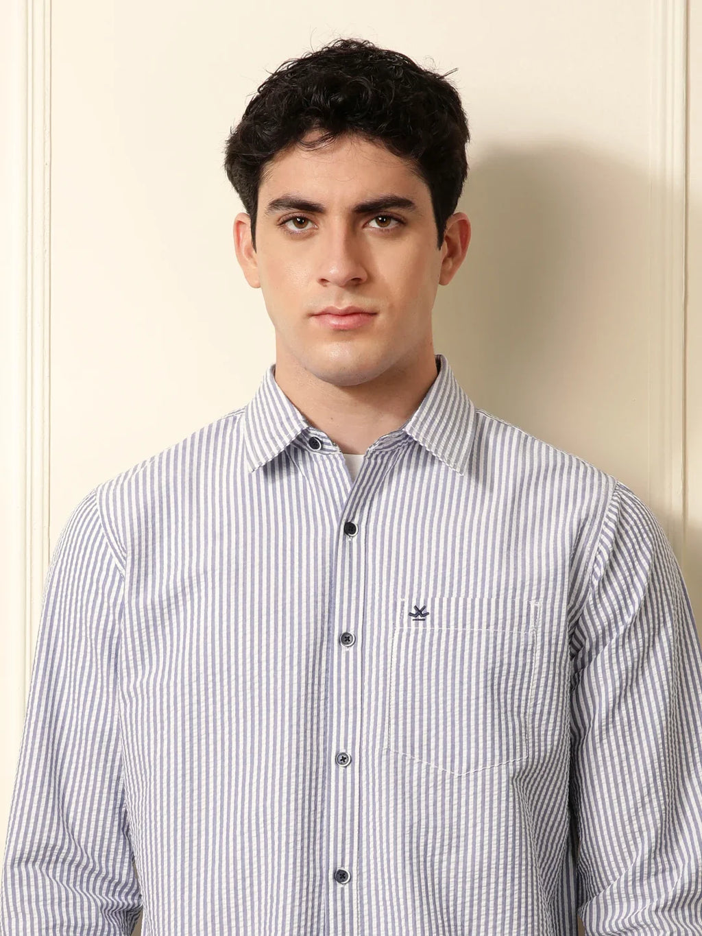 Classic Striped Shirt in Blue