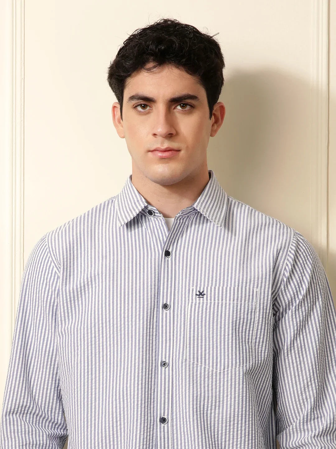 Classic Striped Shirt in Blue