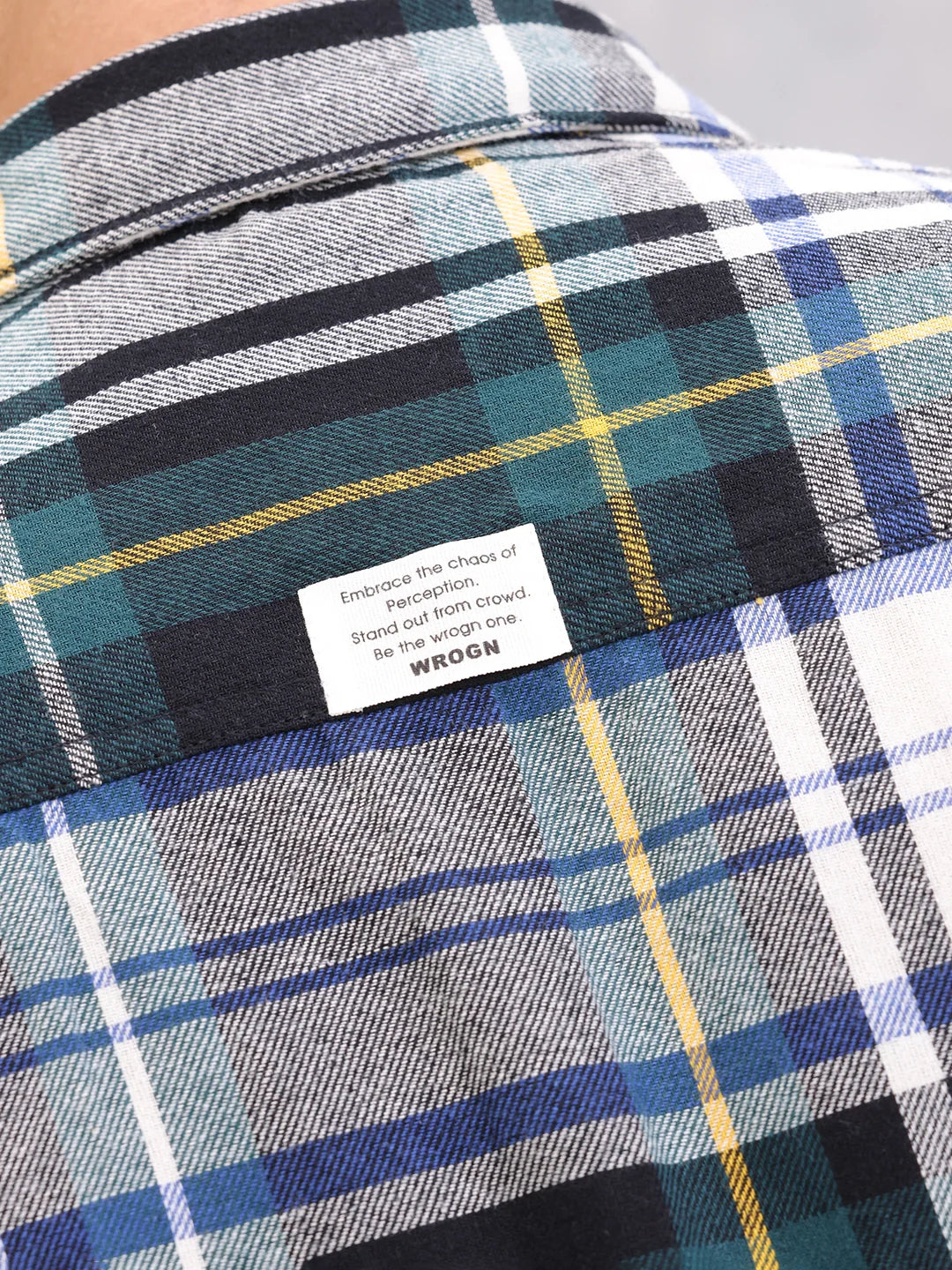 Textured Checkered Regular Fit Shirt | Green
